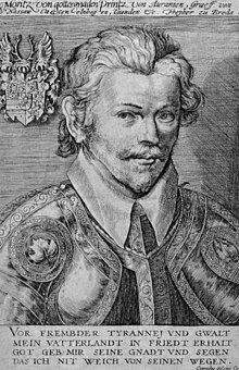 Maurice of Nassau at a youthful age, by Conrad Goltzius