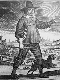 Postbote mit Botenspiess