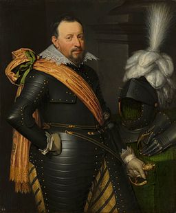 Portrait of an Officer, possibly Adolf van Meetkerken, by Jan van Ravesteyn Het Loo Palace