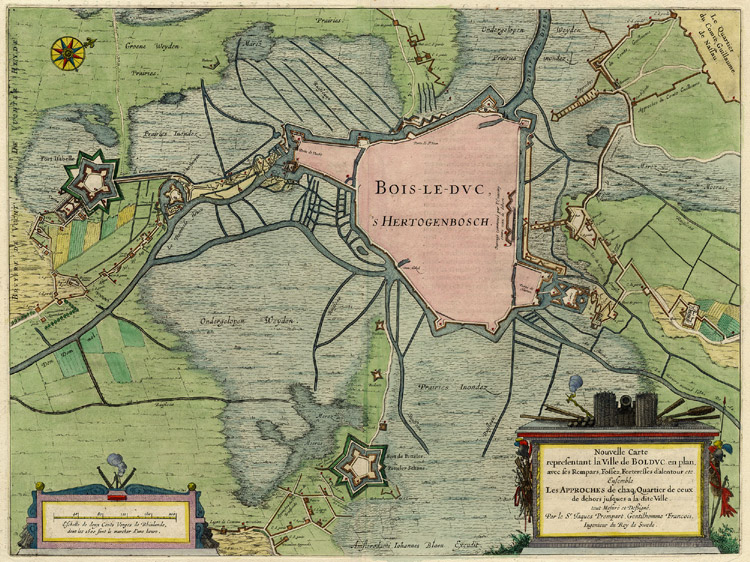 's Hertogenbosch 1649 Blaeu''