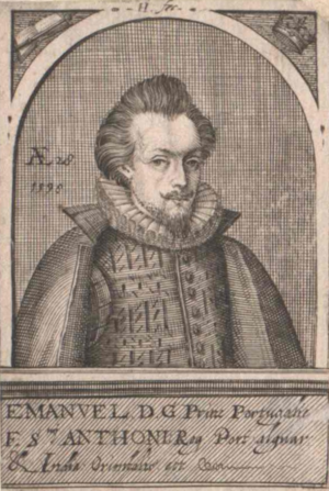 EMANVEL D.G. Prinz Portugalia, 1596 (Österreichische Nationalbibliothek)