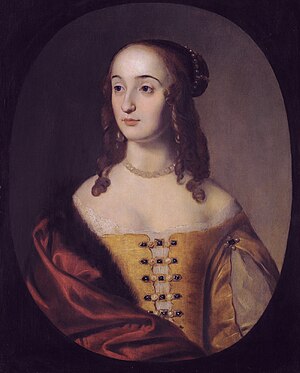 Henriette Marie princess Palatine (1626-1651), studio of Gerrit van Honthorst