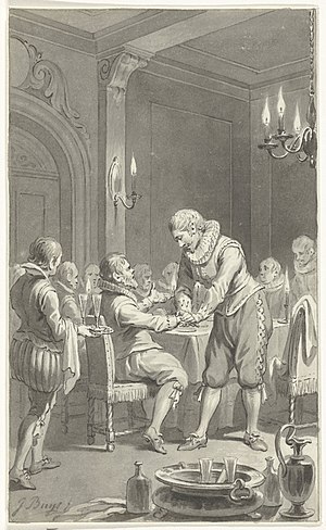 Het verraad van Rennenberg aan burgemeester Hillebrands, 1580, RP-T-00-1423