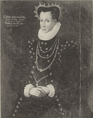 Portret van Elisabeth, gravin van Nassau (1542-1603)