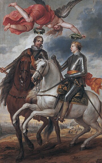 Frederik Hendrik and Maurits as generals, by Thomas Willeboirts Bosschaert