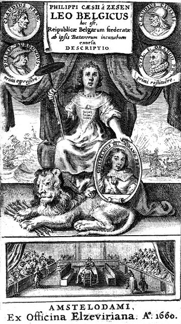 Leo Belgicus Philipp von Zesen