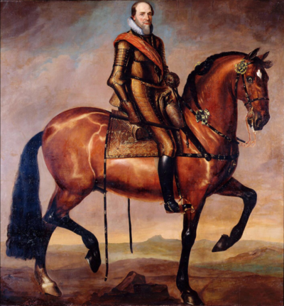 Anselm van Hulle (Attr.) - Equestrian portrait of Maurice of Nassau
