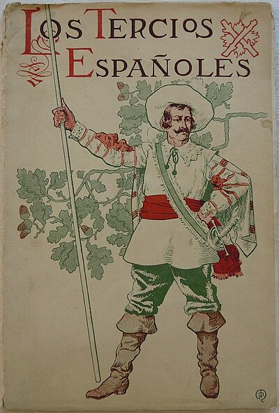 Los Tercios Españoles, 1904, cover by Mariano Pedrero