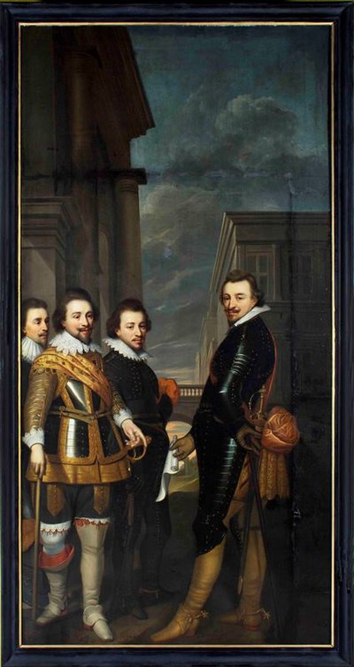 Wybrand de (I) Geest - Groepsportret van de graven van Nassau-Siegen en Nassau-Dillenburg - S00026 - Fries Museum