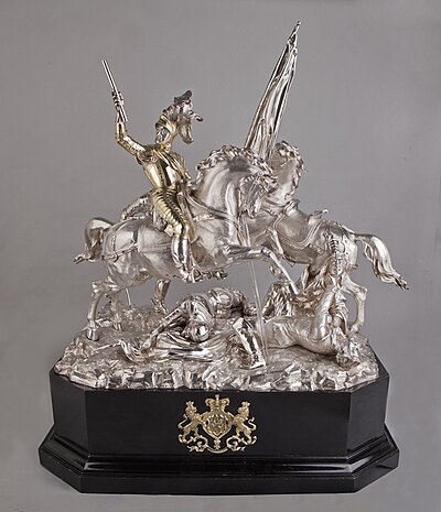 Zilveren tafelstuk van de Slag bij Nieuwpoort