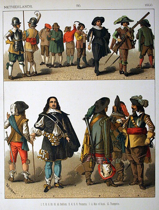 1600, Netherlands. - 090 - Costumes of All Nations (1882)