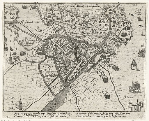 's-Hertogenbosch tevergeefs belegerd door Maurits, 1603, RP-P-OB-80.646