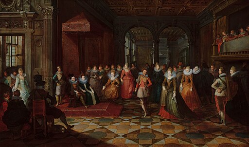 Ballroom Scene at a Court in Brussels Mauritshuis 244
