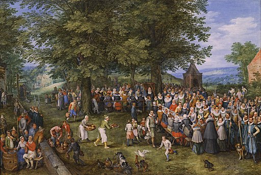 Banquete de bodas presidido por los archiduques Alberto de Austria e Isabel Clara Eugenia (Museo del Prado)