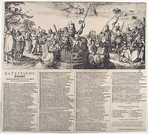 Bataefsche Spiegel - Allegorie op de vrede (Claes Jansz. Visscher, 1615)