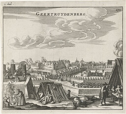 Beleg van Geertruidenberg, 1593 Geertruydenberg (titel op object), RP-P-OB-80.144