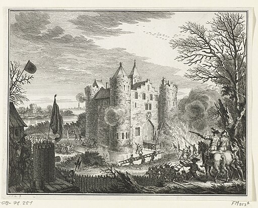 Beleg van Hagestein door graaf Willem VI, 1405, RP-P-OB-78.251