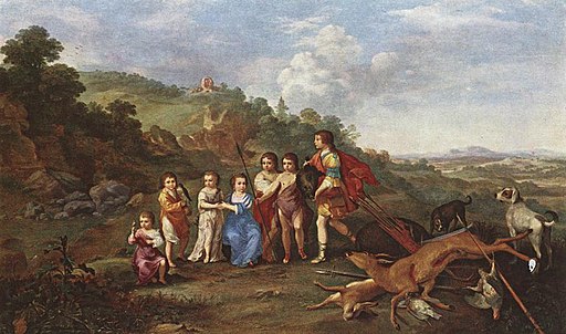 Cornelis van Poelenburch - Children of Frederick V Prince Elector of Pfalz and King of Bohemia - WGA18002
