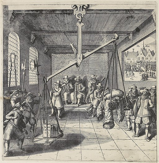 De Weegschaal, 1618 Op de Jonghste Hollantsche Transformatie (titel op object), RP-P-OB-77.274 (cropped)