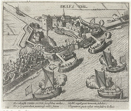 De inname van Delfzijl door Prins Maurits in 1591 - The capture of Delfzijl by Prince Maurice in 1591
