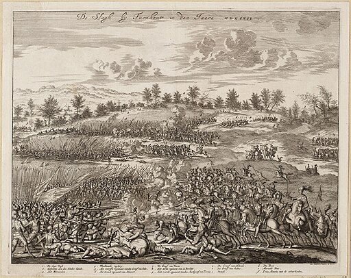 De slagh bij Turnhout in den jaere MDXCVII - 1597 (Jan Luyken, 1681)