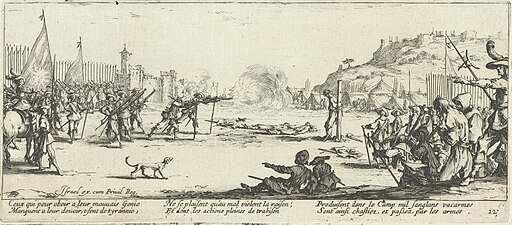Firing squad from The Miseries and Misfortunes of War by Jacques Callot