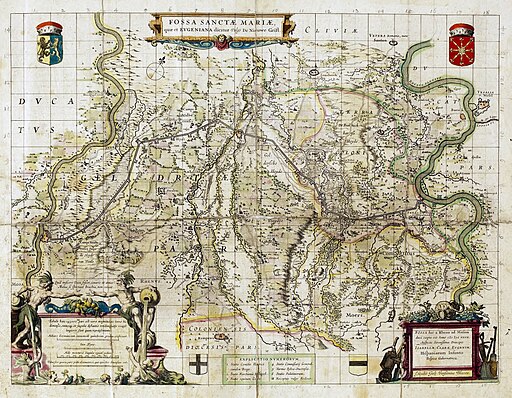 Fossa Sanctae Mariae quae et Eugeniana dicitur vulgo De Nieuwe Grift Guil. Janssonius Blaeuw 1642