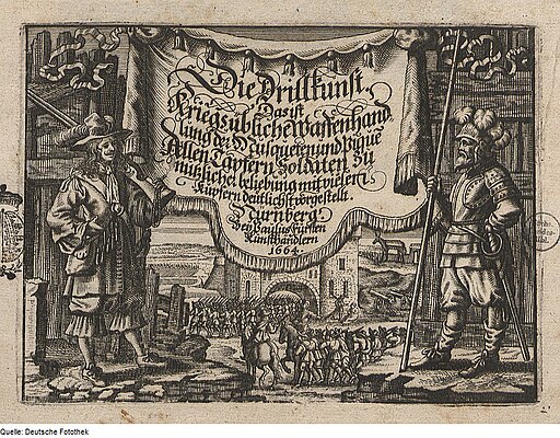 Fotothek df tg 0004634 Kriegskunde ^ Militär ^ Waffe ^ Drill ^ Kavallerie ^ Muskete ^ Lanze