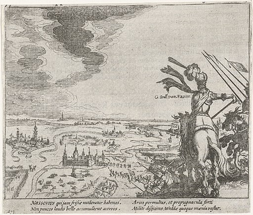Graaf Willem Lodewijk van Nassau verovert Huis-te-Wedde, 1593, RP-P-OB-80.152