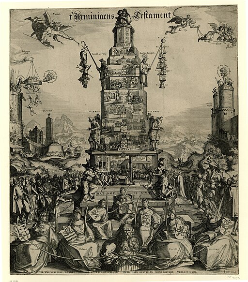 Het Arminiaans Testament, 1618 t' Arminiaens Testament (titel op object), RP-P-OB-77.269