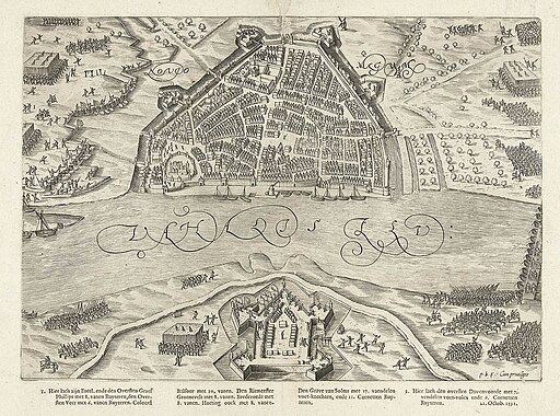 Het beleg van Nijmegen (1591) door Prins Maurits - The siege of Nijmegen (1591) by Prince Maurice