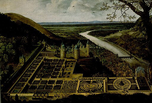 Hortus Palatinus Heidelberger Schloss von Jacques Fouquieres 1620