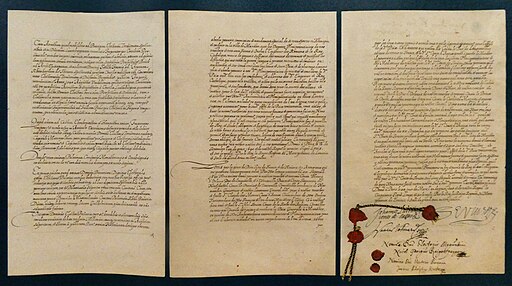 München, Hauptstaatsarchiv, Friedensvertrag 1648, 1