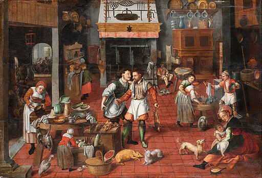 Marten van Cleve, attributed to, his studio? - Kitchen interior - Google Art Project