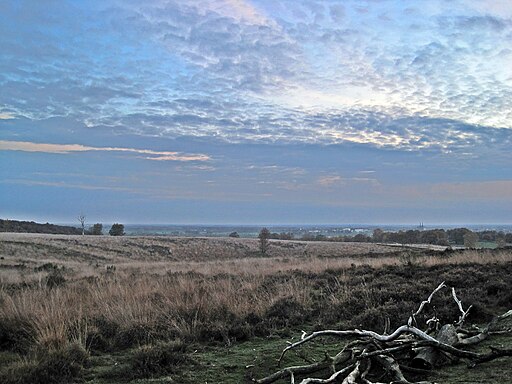 Mookerheide, view towards Cuijk, Mook, the Netherlands