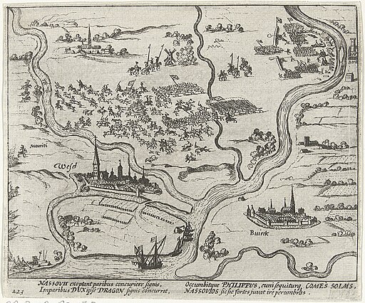 Nederlaag van het Staatse leger bij Wesel, 1595