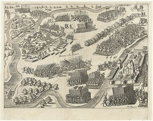 Ontzet van de schans Knodsenburg in 1591 door Prins Maurits - Relief of the siege of fort Knodsenburg by Prince Maurice (July 25, 1591)(Bartholomeus Willemsz. Dolendo)