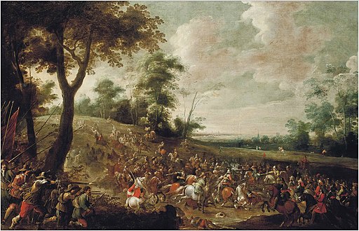 Pieter Meulener - A cavalry skirmish