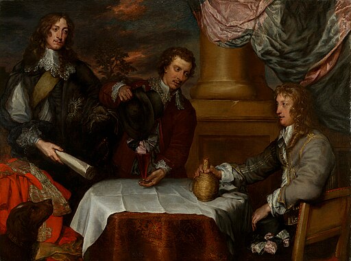 Prince Rupert, Colonel William Legge, and Colonel John Russell by William Dobson