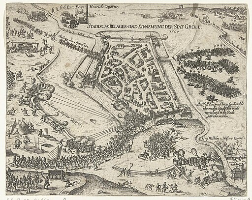 Siege of Groenlo and its outcome with Spanish troops leaving, 1627