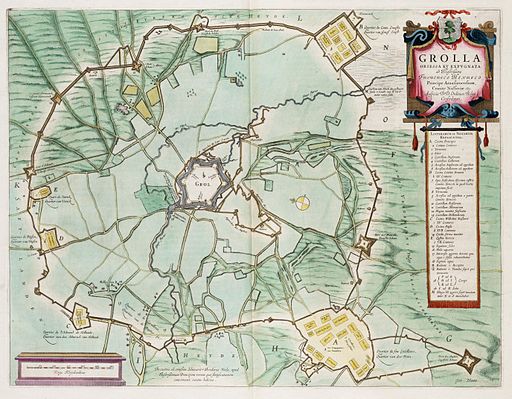 Siege of Grol (Groenlo) 1627 - Grolla Obsessa et Expugnata (J.Blaeu)