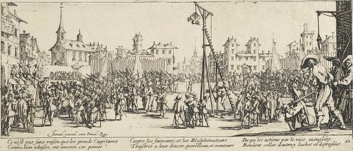 The Strappado by Jacques Callot