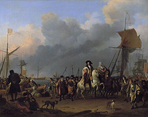 The arrival of King-Stadholder Willem III (1650- 1702) in the Oranjepolder on 31 January 1691