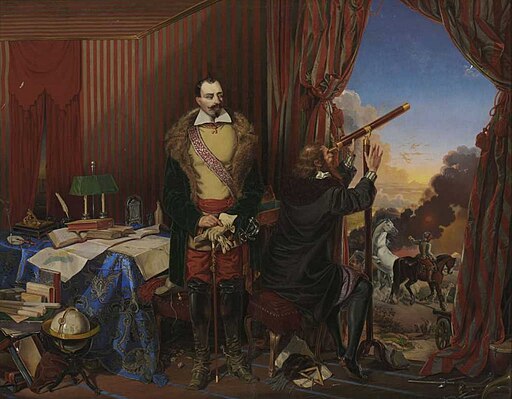 Wallenstein bei seinem Astrologen Seni (19 Jh)