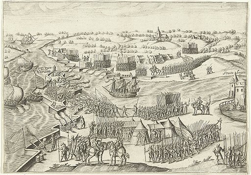 Verdediging van de schans of fort Noordam bij Zevenbergen in 1590 door het Staatse leger onder Matthijs Helt tegen het Spaanse leger onder graaf Karel van Mansfeld (Bartholomeus Willemsz. Dolendo)