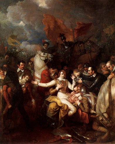 Benjamin West - The Fatal Wounding of Sir Philip Sidney
