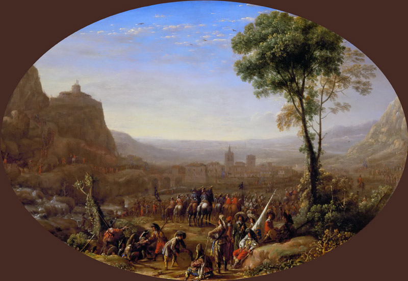 Claude Lorrain -- Louis XIII takes the pass