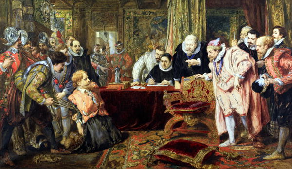 Guy Fawkes before James VI and I