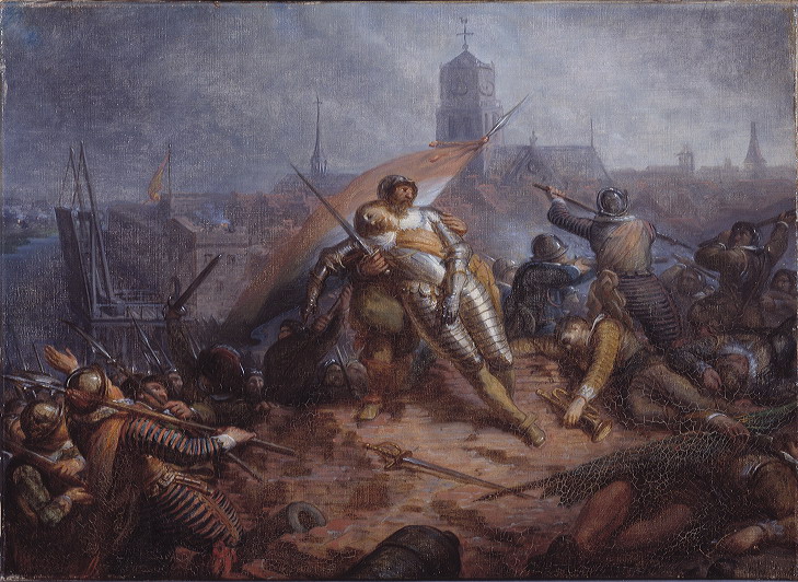 Jacobus van Dijck - Anno 1627. Willem van Nassau sneuvelt bij Grol - SA 4884 - Amsterdam Museum