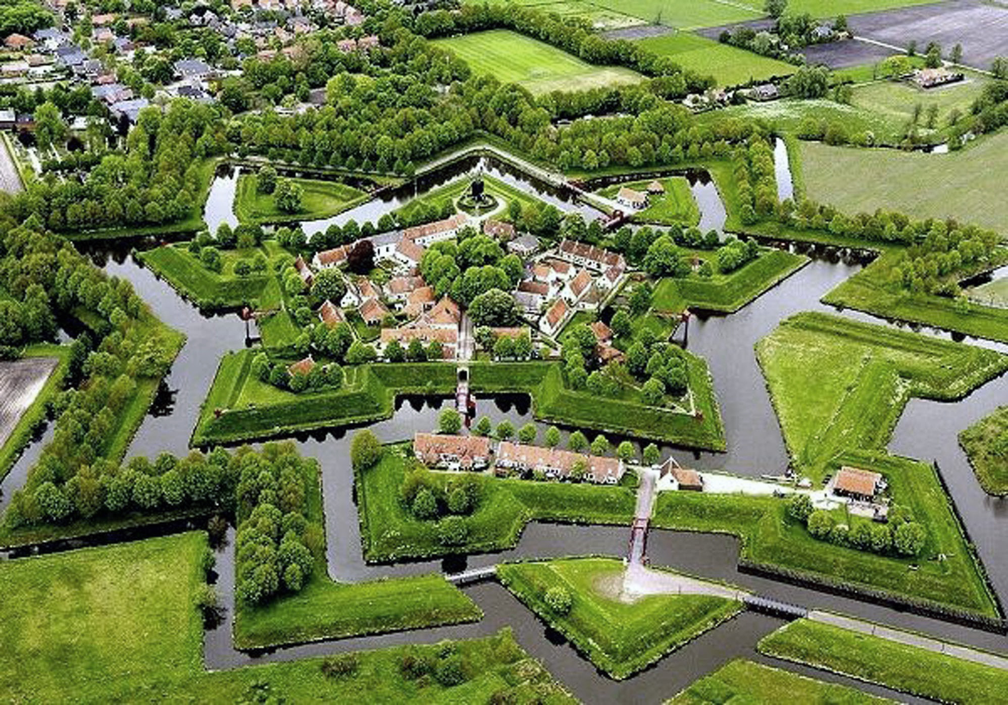 Luchtfoto bourtange